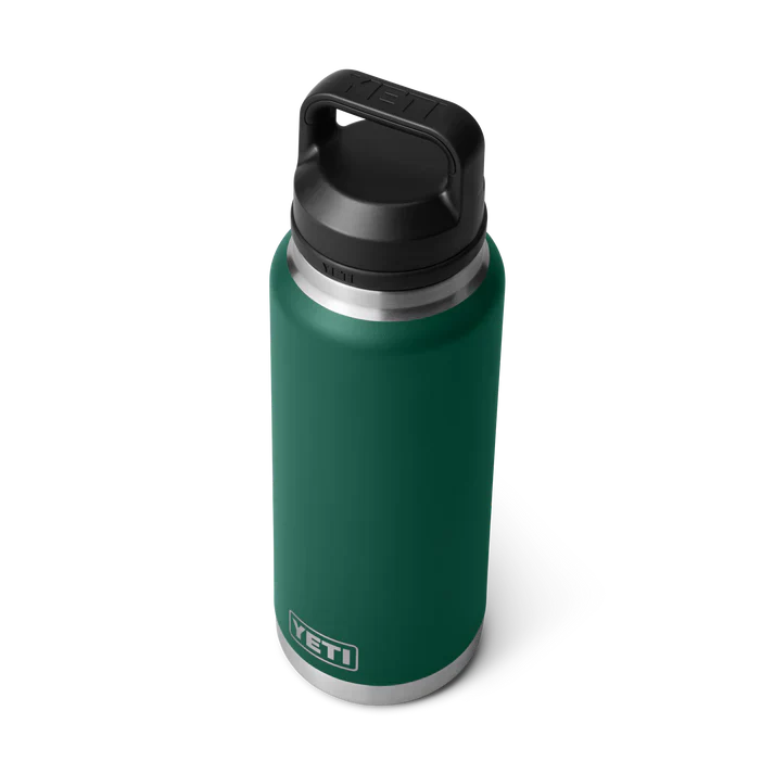 YETI RAMBLER 36 OZ BOTTLE CHUG BLACK FOREST GREEN - Image 4