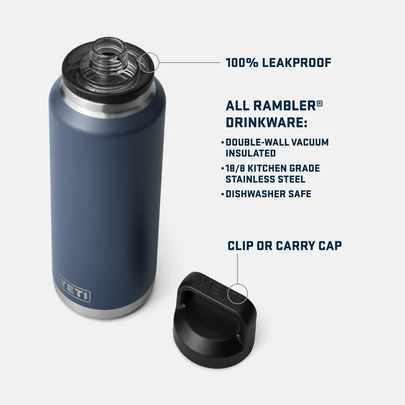 YETI RAMBLER 46 OZ BOTTLE CHUG NAVY - Image 4