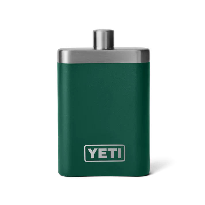 YETI RAMBLER FLASK BLACK FOREST GREEN