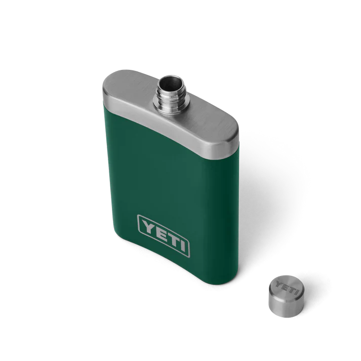 YETI RAMBLER FLASK BLACK FOREST GREEN - Image 3