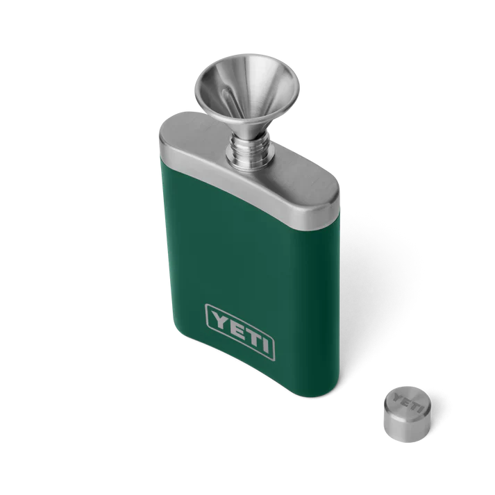 YETI RAMBLER FLASK BLACK FOREST GREEN - Image 4